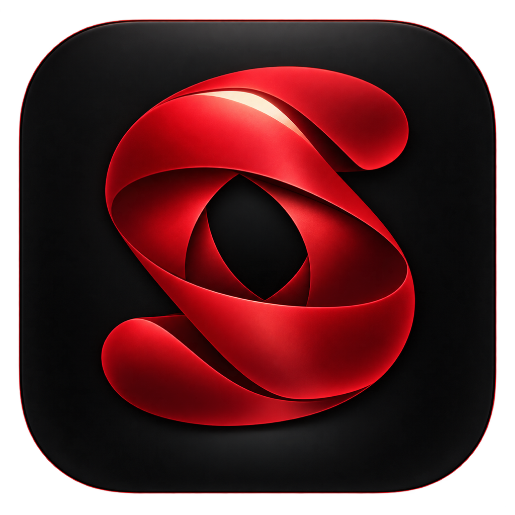 SATSONNIC red ribbon app icon